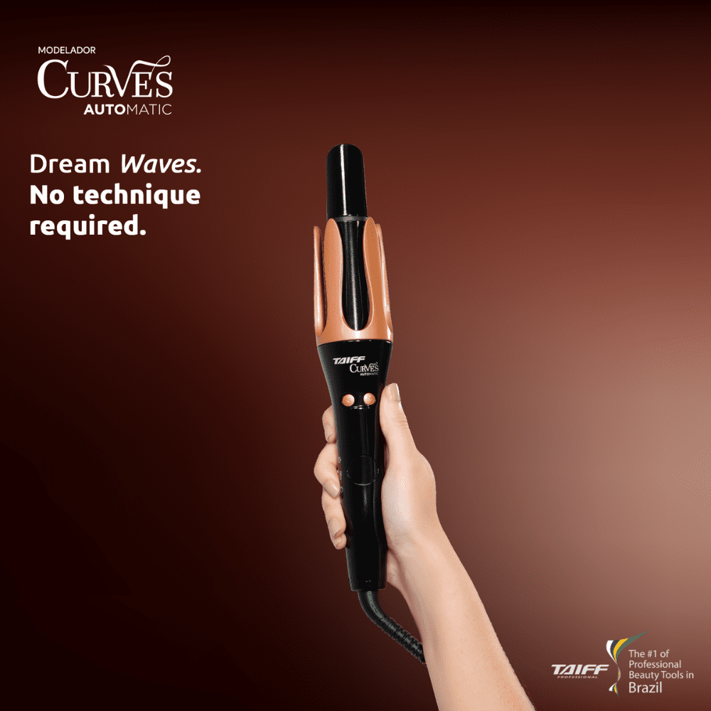 Taiff Automatic Curling Iron 1.25" Rotating Barrel with Ion Technology | Hair Curler & Rotating Curling Iron | PTC Fast Heating - 3 Heat Settings 340°F–410°F | Dual Voltage | Frizz-Free Curls