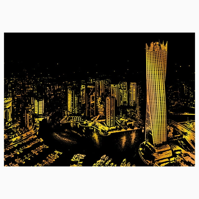 Coofit Scratch Paper Creative Magic Scratch Art Scratch Painting Scratchboard