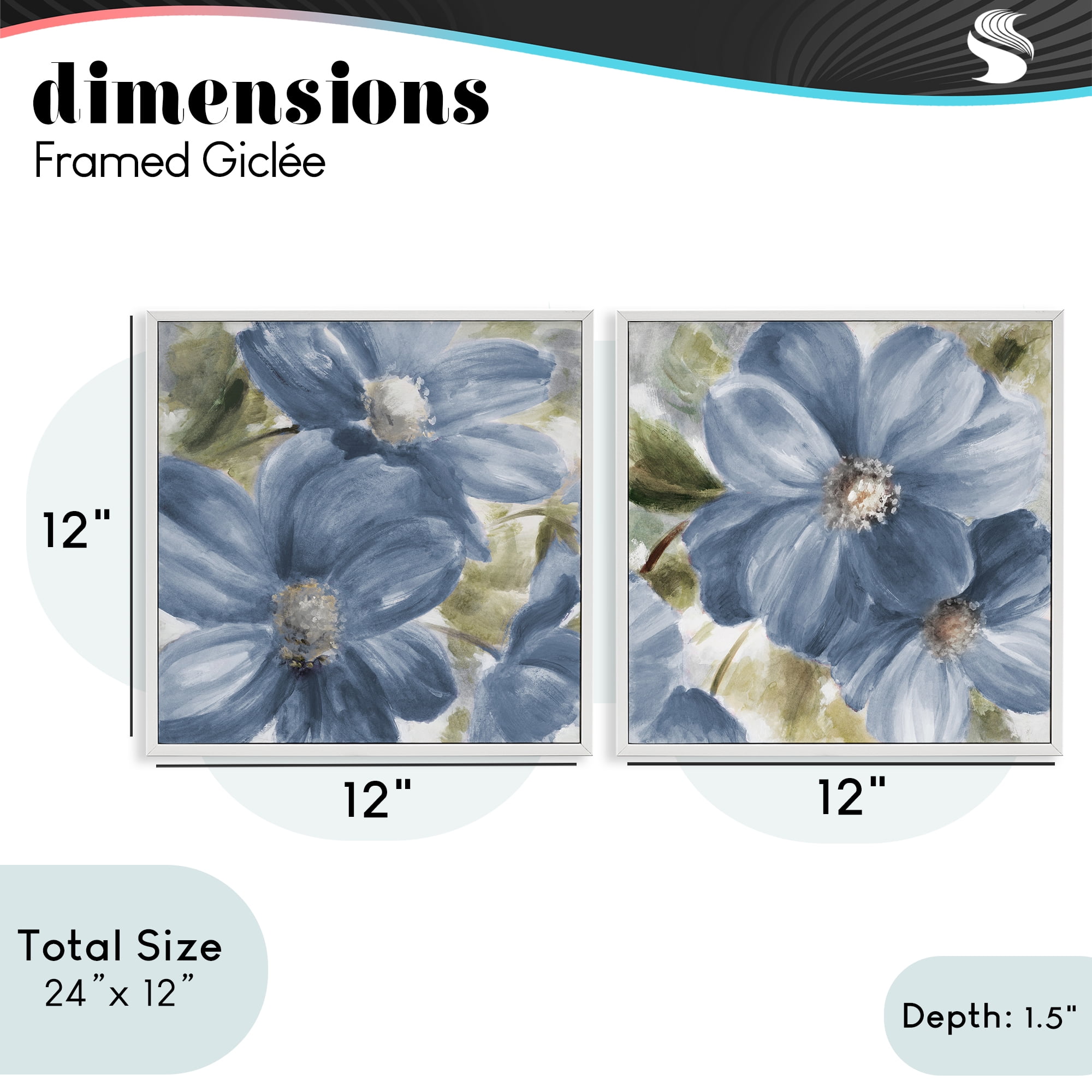 Stupell Industries Floral Walk in Beauty 2 Piece White Framed Giclee Art Set, design by Lanie Loreth