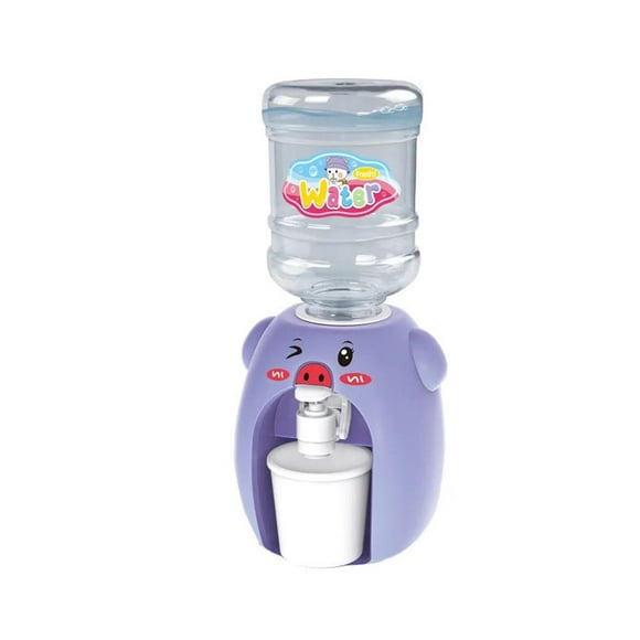 Children's mini water dispenser toy fun little yellow duck K4Z7
