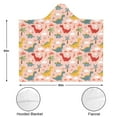 thumbnail image 3 of Wearable Blanket,Pink Cartoon Dinosaurs Clouds Palm Trees Pattern Hooded Wearable Flannel Blanket for Adults & Teens,Winter Poncho Shawl Wrap Cape Cozy Anti-Pill,50"x60", 3 of 5