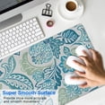 thumbnail image 4 of Long Mouse Pads for Desk,Blue Pioneer Flower Desk Mats on Top Of Desks, Desk Mouse Pad Extra Large with 3mm Non-Slip Base and Stitched Edge for Gaming,Office,Work,Home 31.5"x11.8", 4 of 6
