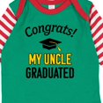 thumbnail image 4 of Inktastic Congrats My Uncle Graduated with Cap Boys or Girls Long Sleeve Baby Bodysuit, 4 of 5
