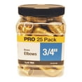 thumbnail image 5 of Apollo APXE3425JR Pipe Elbow, 3/4 in, Barb, 90 deg Angle, Brass, 200 psi Pressure - pack of 25, 5 of 6
