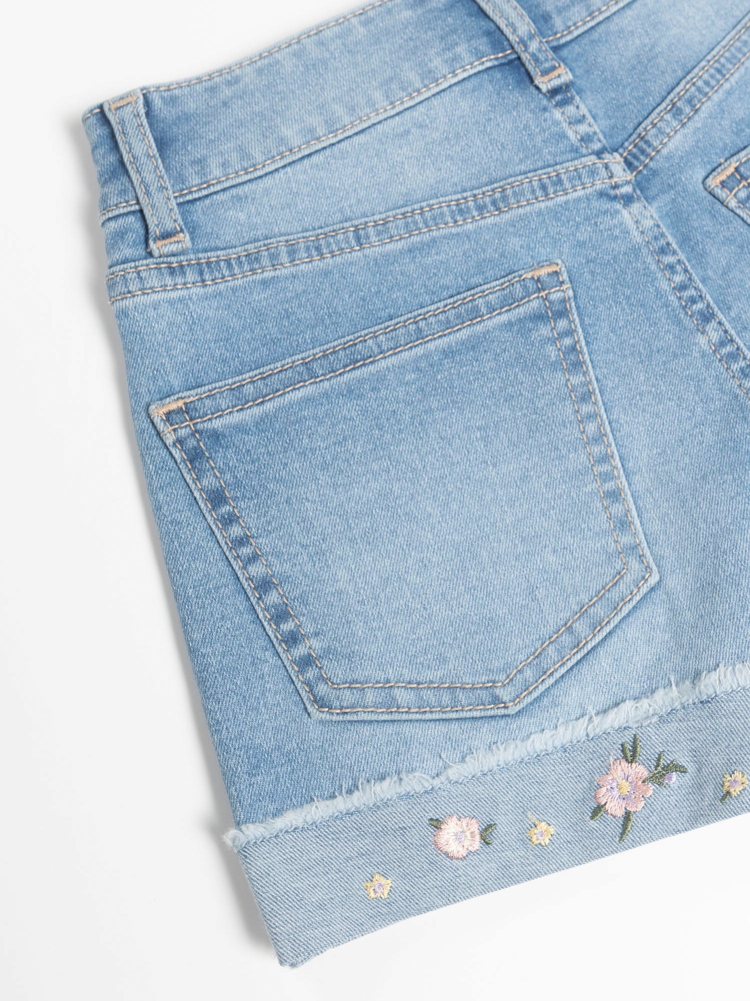 Wonder Nation Girls Fashion Denim Shorts, Size 5-18
