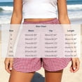 thumbnail image 2 of Oplxuo Boxer Shorts for Women Gingham Pajama Summer Casual Lounge Sleep Plaid Shorts Y52K Beach Bottoms, 2 of 7