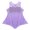 Lavender, variant on Aislor Kids Girls Lyrical Latin Jazz Irregular Hems Dress Shiny Sequins Ballroom Dancewear