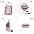 thumbnail image 5 of Small Crossbody Bags for Women Clouds Love Rainbow Bow Cute Cell Phone Wallet Multi Zipper Pockets Purse Handbag, 5 of 6