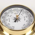 thumbnail image 3 of Clock, Wall Mounted Tester Copper Shell Marine For Weather Station, Wall Hanging Boat Using Clock, 115mm, 3 of 5