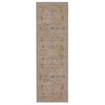 thumbnail image 2 of Contemporary Home Living 2.5' x 8' Diamond Medallion Area Throw Rug Runner - Brown and Cream, 2 of 9
