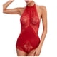 thumbnail image 1 of Body de encaje sexy para mujer Sexy Halter Lace Splicing Ropa interior Pijama de hilo de red Fridja  nalpqowj10819, 1 of 7