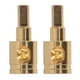 thumbnail image 1 of Conector de Terminal reductor de cable 0GA, cobre puro, chapado en oro, para modificación de amplificador de Audio de coche, 2 uds. Jadeshay A, 1 of 8