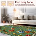 thumbnail image 2 of Ultra Soft Area Rug, Blossoming Vines Handtufted Heritage, Non Slip, Stain Resistant, Washable Area Rugs for Living Room, Bedroom(Green, 4X6), 2 of 8