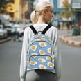thumbnail image 7 of FORMRS Mini Backpack Purse for Women Travel Daypack Casual Shoulder Bag, Playful Fried Eggs, 7 of 7