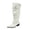 White Boots for Women, variant on hopeusnice Women Knee High Slouchy Boots With Single Buckle Strap Pointed Toe Chunky Heel For Fashionable Evening Looks Black 35