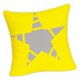 thumbnail image 3 of de almohada de con adornos dorados de cojín cuadradas 18 "x18" + cremallera Estrella Macarena Fundas de almohada con cremallera, 3 of 8