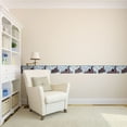 thumbnail image 3 of Concord Wallcoverings Canada Geese Wallpaper Border Brown, Black, Black, Blue 7 Inches by 15 Feet GL76361, 3 of 4