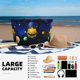 thumbnail image 5 of Disketp Solar System Bolsa de Playa de Gran Capacidad, Bolso Impermeable y a Prueba de Arena para Mujer, Ideal para Playa, Piscina y Natación, 5 of 7