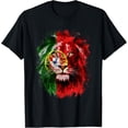 thumbnail image 1 of Lion Face - Camiseta con bandera portuguesa de Portugal, 100% algodón, unisex, 1 of 2