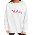 thumbnail image 4 of tarylea Merry Christmas Sweatshirts for Women Long Sleeve Crew Neck Pullover Tops Casual Loose Fall Festival Tops, 4 of 8