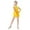 Yellow, variant on Huowey Girls Performance Latin Dance Jumpsuit Training Fringe Skirt Competition Holiday Dailywear, 8-9 Years