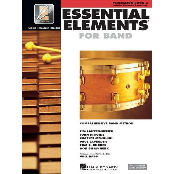 Hal Leonard Essential Elements for Band - Percussion and Keyboard Percussion 2 Book/Online Audio