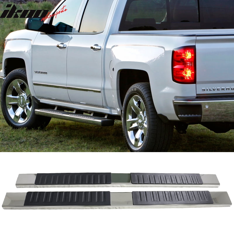 Compatible with 07-18 Chevy Silverado Sierra 1500 Ext Cab 5inch Side Steps Running Boards Running Boards For Chevy Silverado Extended Cab