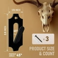 thumbnail image 2 of European Mount Skull Hangers Deer Skull Mount Hanger for Indoor Outdoor Deco, Hanging Deer Mule Antelope Coyote and Small Game Animals 3Pcs, 2 of 7