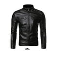 thumbnail image 2 of tredstone Cool Style Men S Motorcycle Jacket For Trendy Look Multiple Sizes Available Men Motorcycle Jacket black 3XL, 2 of 6