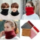 thumbnail image 5 of Bufanda de punto con cuello redondo y doble uso para hombre y mujer, jersey de otoño e invierno, para ciclismo, además de protección para la columna cervical con acolchado de terciopelo, 5 of 5
