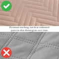 thumbnail image 5 of Southshore Fine Linens Oversized Quilt Bedding Set lightweight, prewash fabric soft coverlet bedspread 3-Piece with two matching shams (98 in wide x 98 in long), Chevron Rose Dust, Full / Queen, 5 of 9