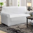 thumbnail image 2 of Housse de Sofa en Velours, Housse de Sofa Extensible, Housse pour Canapé en Cuir - Housse de Sofa en Polyester Spandex et Housse de Canapé pour Chiens, Protège-Sofa 1 Pce (Ivoire - Sofa Extra Grand), 2 of 6