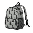 thumbnail image 2 of Black Labrador Backpack Backpack for School,Cute School Bag,Schoolbag with Adjustable Shoulder Straps & Padded Back,13.8"x11.4"x6", 2 of 6
