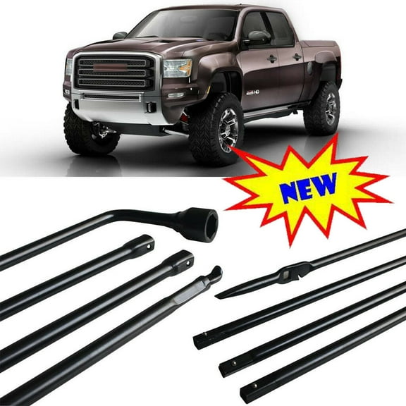 Dayplus Spare Tire Lug Wrench Tool Wheel Kit For GMC Sierra Chevy Silverado Pickup Truck