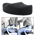 thumbnail image 6 of Memory Foam Seat Cushion, Seat Cushion with Carry Handle Comfortable Cushion for Home Office Chair Pad, Breathable Cushion for Wheelchair - Black, 44.5x24x10.5cm, 6 of 10