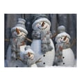 thumbnail image 5 of WYYP Snowmen, Hats, Scarves Wooden Jigsaw Puzzle for Adults 500 PCS, 5 of 6