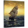 thumbnail image 1 of 40 in. Passing Ambrose Lightship Art Print - Edward Moran, 1 of 1