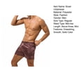 thumbnail image 7 of sunsanly Men Casual Boxer Underwear with Leg Slits Solid Color Elastic Waistband Shorts Loose Fit Thin Smooth Satin Home Panties, 7 of 7