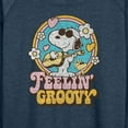 thumbnail image 3 of Peanuts - Feelin Groovy Snoopy And Woodstock - Women's Lightweight French Terry Long Sleeve Shirt, 3 of 6