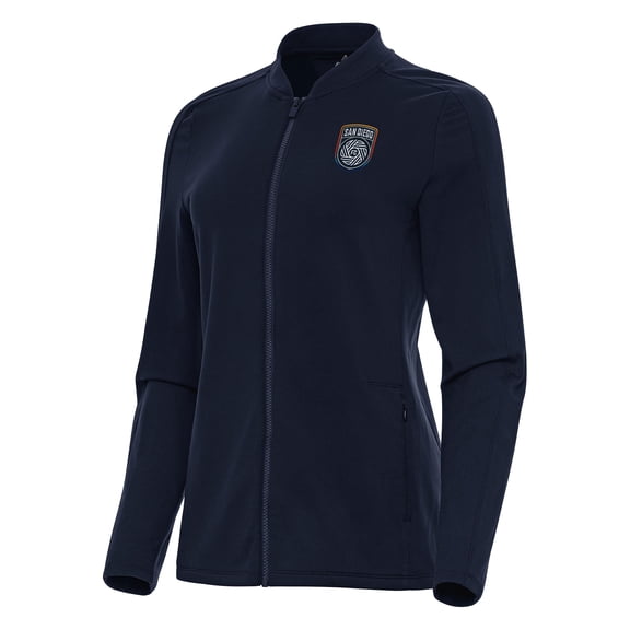 Women's Antigua Navy San Diego FC Continual Full-Zip Jacket