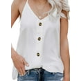 thumbnail image 3 of Camisolas sin mangas con cuello en V y botones sexys para mujer, blusas informales holgadas sin mangas, 3 of 6