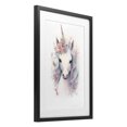 thumbnail image 2 of Stupell Industries Bohemian Unicorn with Pink Flower Crown Black Framed Print Under Glass, 17 x 23, by Creative Studio, 2 of 8