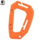 thumbnail image 1 of 10 Uds. Mosquetón de plástico con anillo en D de alta resistencia, hebilla de gancho para llavero para escalada al aire libre (naranja), 1 of 5