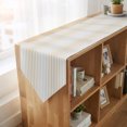 thumbnail image 4 of Ombre Beige Grey Striped Table Runner Linen Burlap Table Runner 72 Inches Long Farmhouse Modern Stripes Dresser Scarves for Kitchen Island Coffee Dining Room Party Wedding Holiday Decor 13"x72", 4 of 8