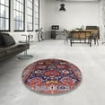 thumbnail image 3 of Ahgly Company Indoor Rectangle Mid-Century Modern Burgundy Red Oriental Area Rugs, Swatch Sample, 3 of 6