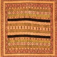 thumbnail image 1 of Ahgly Company Indoor Square Abstract Orange Modern Area Rugs, 6' Square, 1 of 4