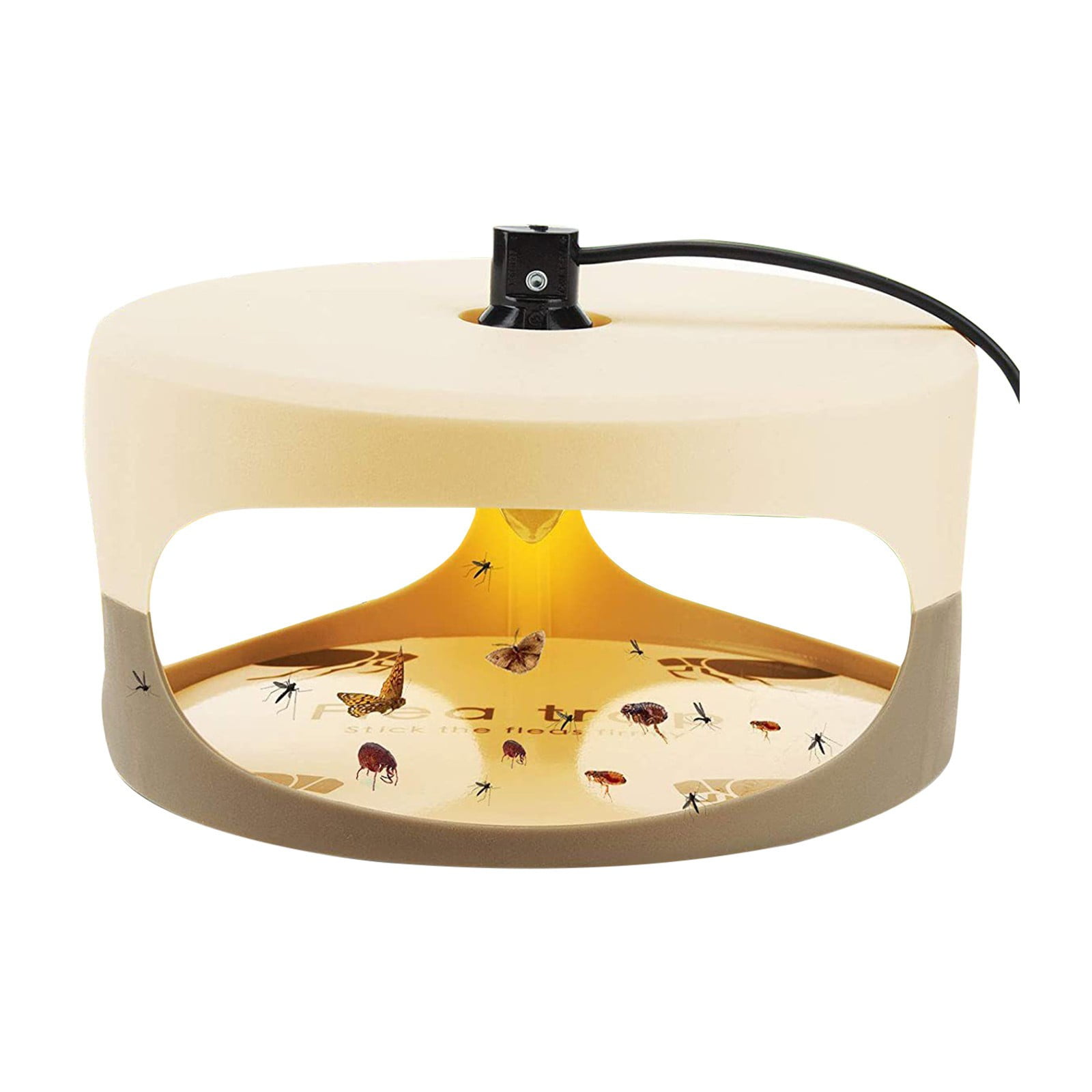 Jierger Flea𝑻𝒓𝒂𝒑 with 2 Adhesive Discs Odorless Flea𝑻𝒓𝒂𝒑s Effective for Indoor Use Natural and Child-Friendly Indoor Flea Control for Your Home
