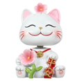 thumbnail image 2 of Estatua de gato de la suerte Estatua de gato Colección decorativa Estatua de gato de flor de cerezo para Estilo A, 2 of 8
