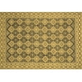 thumbnail image 1 of Ahgly Company Indoor Rectangle Abstract Brown Modern Area Rugs, 6' x 9', 1 of 4