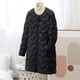 thumbnail image 1 of Parkas de manga larga para mujer, chaqueta de plumón con capucha extraíble, chaqueta de plumón de longitud media, chaqueta fina de talla grande, abrigo para mujer, 1 of 9